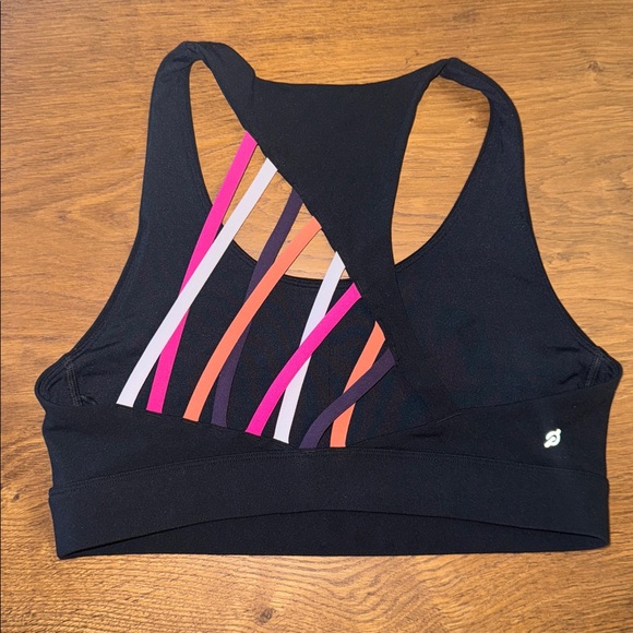 EVERYTHING $10: Peloton Women's Black Sports Tank Top with Colorful Straps - Picture 3 of 3
